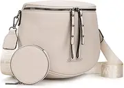 [Montana West] Crossbody Bags Bum Bag for Women Large Fanny Packs Sling Bag with Adjustable Strap, Large-beige, Fashion