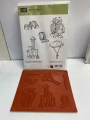 Stampin up boys will be boys Stamp set Legos army man kid birthday robot yo-yo