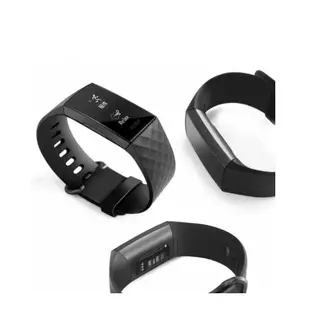 【矽膠錶帶】Fitbit Charge 3 / 4 / se 智慧 智能 手錶 替換純色 運動 菱形紋 腕帶