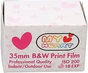 35mm Black and White Print Film, Camera Black and White Negative Film, ISO 200 HD Camera Black and White Film for Camera (18 Sheet)