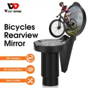 Bicycle Rearview Mirror 360° Rotation MTB Road Bike HD Convex Mirror 16-22mm