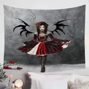 Fantasy Art Roses and Gothic Princess Tapestry