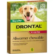 Drontal Chews Bayopet Dog Wormer Large 35g 20 Pack