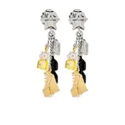 [Marc Jacobs] Marc Jacobs The Mini Icon Charm Earrings ONE SIZE SILVER