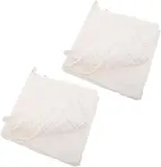 SHOWERORO 10pcs Gauze Square Scarf Towels Washcloths Burp Cloths Face Towel for Supplies Soft Towel Wash Cloths for Babies Face Washing Cloths Necessities Cotton White