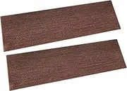 2Pcs Carpet Staircase Treads Runner Staircase Carpets Protective Cover for Wooden Stairs Not -Skid for Oldest Children, Coffee Color, as described