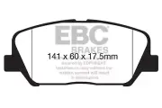 EBC DP32172C Disc Brake Pad Set FITS 12 15 hyundai veloster 1 6 turbo redstuff f (for: Hyundai)