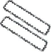 Bularie Chainsaw Chain Replacement 8 Inch Guide Bar, 043 Gauge, 1/4" LP Pitch, 45 Drive Links Compatible with Most Mini Chainsaw, 2 pack
