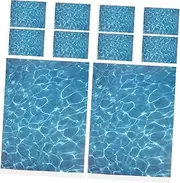 Water Grain Sticker Set 10pcs Micro Landscape Sticker for Architectural Models Craft Projects