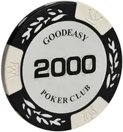 TX GIRL 3PCS/Lot Clay Poker Chips Custom Poker Chips Texas Hold'em Pokers Chip Wheat Casino Dollar Coins Poker Set (Color : 2000)
