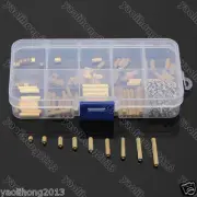 M2 3-25mm Female to Female Brass Standoff Spacer Screw Nut Assortment Kit
