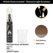 Touch Up Paint For Land Rover All Models 836 Calama Copper With Polish Paste