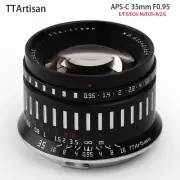 TTArtisan 35mm F0.95 APS-C Manual Focus Lens for Canon RF Nikon Sony Fujifilm X