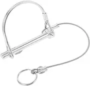 DINHEAROM Trailer Hitch Lock with Heavy Duty Wire Safety Chain Connector Versatile for Couplers Locking Mechanisms Durable Reliable Security for Trailers