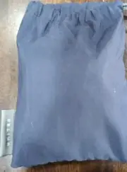 United Airlines Gray Cloth Amenity Kit Drawstring Pouch