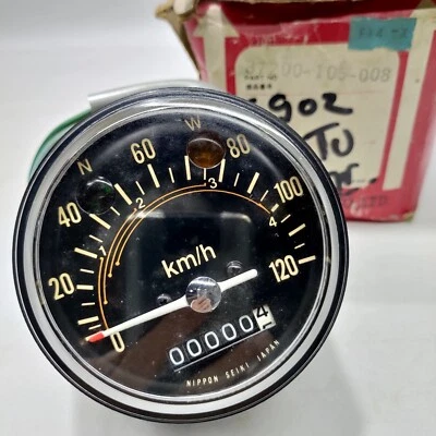 Honda S90Z S90 Z CL90Z S110 CG110 Speedometer Assy KmH 37200-105-008 NOS Japan