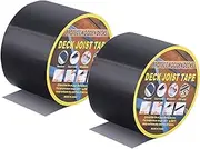 uxcell 2 Pcs 4" x15' Butyl Joist Tape for Decking Self-Adhesive Flashing Tape, Black