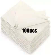 100 Pieces Artist Chamois, 3.5 X 4.7 Inches Pre-Cut Chamois Cloth for Drawing, C