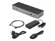 StarTech.com Thunderbolt 3 Dock with USB-C Host Compatibility, Dual 4K 60Hz DisplayPort 1.4 or Dual HDMI 2.0 Monitors, Single 8K, TB3/USB-C Laptop Docking Station