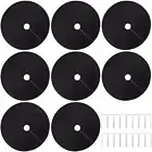 8Pcs 32inch Non-Woven Tree Mulch Ring Reusable Tree Weed Barrier Mat