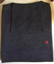 CAROLINA HERRERA MENS $310 DAEK GRAY WOOL TURTLENECK SZ. LARGE NEW.W.TAG...