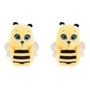 2x Motsu 14cm Bumble Bee Stuffed Animal Plush Kids/Child/Toddler Cuddle Toy 0m+