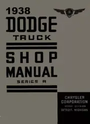 1938 Dodge Truck Shop Service Repair Manual Book Engine Drivetrain Electrical OE