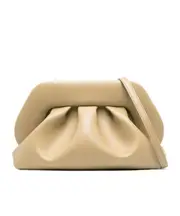 Themoirè Tia Strapped Clutch Bag One size Nude