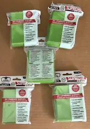 5x (80ct) Packs of Ultimate Guard LIGHT GREEN 400 TOTAL Standard GLOSSY Sleeves