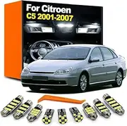 15Pcs LED Bulb Interior Dome Map Trunk Sun Visor Light Kit, For Citroen C5 Sedan Wagon 2001 2002 2003 2004 2005 2006 2007
