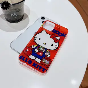 可愛 卡通 凱蒂貓 hello kitty 矽膠軟殼 適用於iPhone14 Pro max i12 i13pro手機殼