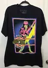 Liquid Blue AC/DC Shirt L High Voltage Neon Blacklight Glows Angus Young Black