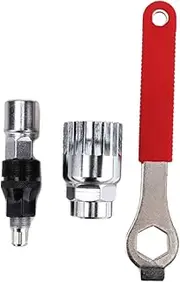 Parliky Crank Removal Tool Set Multi-function Bike Tools Professional Wrench Wear-resistant for Outdoor Home Use