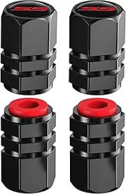 Aluminum Car Tire Valve Stem Caps Compatible with SS Car Wheel Valve Covers Accessories Universal for SUV, Car, Bike and Motorcycle