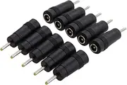 AsrMyjcx 10Pieces DC Power Adapter 5.5x2.1mm Female to 2.5x0.7mm Male Connector Converter