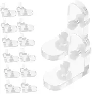 Alipis Set of Acrylic Corner Brackets Right Angle for Display Secure l Shaped Easy Setup