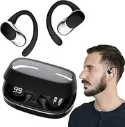 Open Ear Earbuds - Comfort Wireless Earbuds | Headphones for Swimming Sports Running Game Work Kids Translation Live Streaming