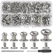 YORANYO 120 Sets Round Head Button Stud Assorted Sizes Button Screw Stud for ...