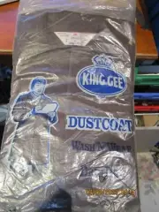 KING GEE DUST/LAB COATS X 5,SIZE 92 CM CHEST, BROWN ,WASH/WEAR, AUSTRALIAN MADE