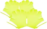 BESPORTBLE Nylon Diving Gloves 4pcs Swimming Webbed Gloves Silicone Swim Paddles for Beginners Comfort Fit