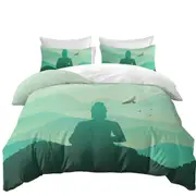 Spiritual Buddha Statue Quilt Cover