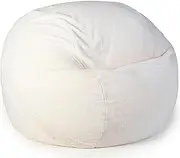[HHCTEBEC] Bean Bag Chair for Adults (No Filler) Soft Fluffy Beanbag Lazy Sofa Bed Cover Stuffed Animal Storage Bean Bag Chairs Covers for Living Room Bedroom Dorm Office,C-105 * 65cm