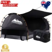 Dome Tent Grey King Single Swag Camping Swags Canvas Free Standing Sales Deals
