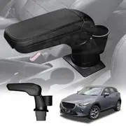 Central Armrest Storage Box with Cup Holder for Mazda CX-3 CX3 2015-2025 Arm Rest Car Interior Accessories
