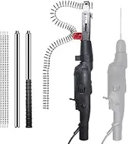 BAUSATZ Automatic Chain Screw Gun - Electric Drill for Woodworking + 50 Screws + 2 Extension Rods