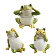 Frogs Figurine Frogs Garden Statues Finger Frogs Statue Frogs Decors Funny