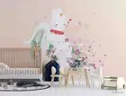 3D Cartoon Animal Rabbit Wallpaper Wall Murals Removable Wallpaper 114