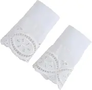 [TINEASUR] 1 Pair Elegant Lace Wrist for Women Detachable Dress Sleeves Fashionable Fingerless Gloves for High End Everyday Styles Versatile Spring Summer Accessory