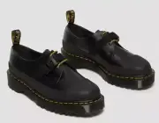 DR MARTENS Made In England Tech 1461 leather Oxford shoes black EU 45 US 11 NIB