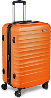 Basics Hardside Expandable Spinner Suitcase, Orange, 68cm
